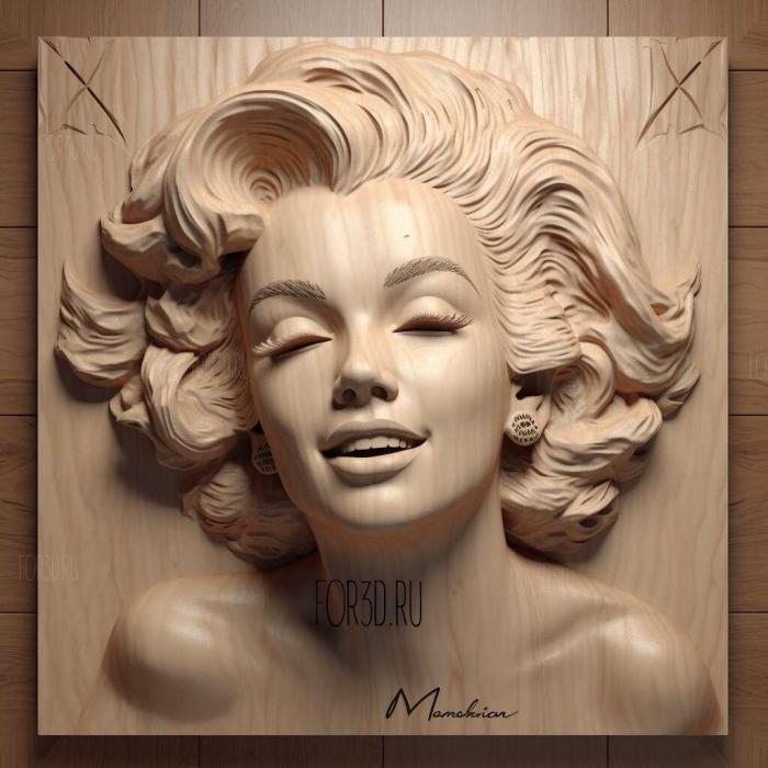 marilyn monroe 2 stl model for CNC